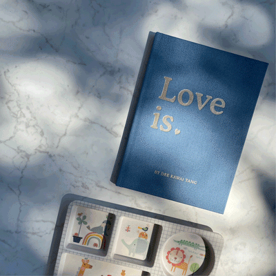 Our new favourite book Love is.