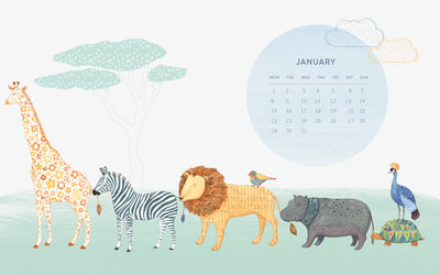 NEW Desktop Calendar for January 2018!