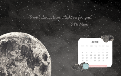 SHOOT FOR THE MOON IN JUNE WITH OUR FREE DESKTOP CALENDAR