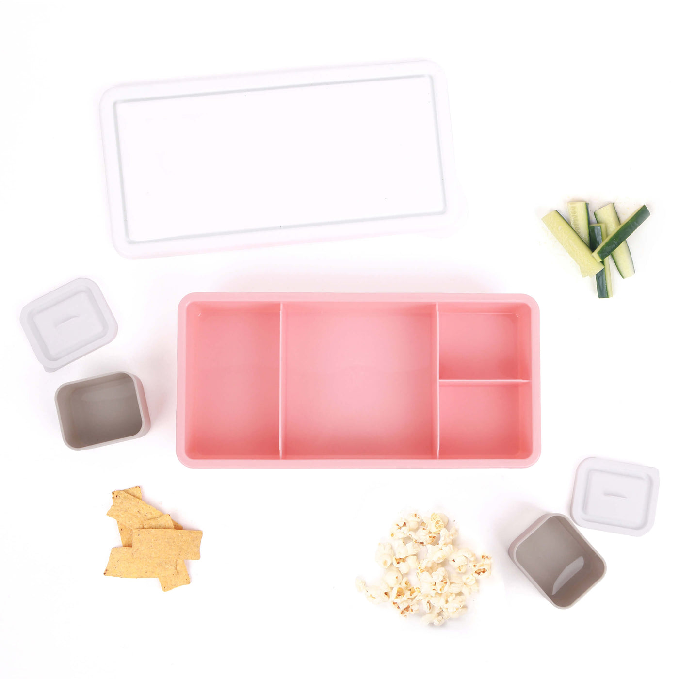 Lunch Box - Peach (white lid)