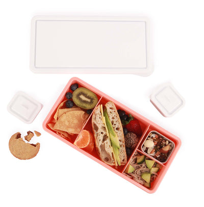 Lunch Box - Apricot (white lid)