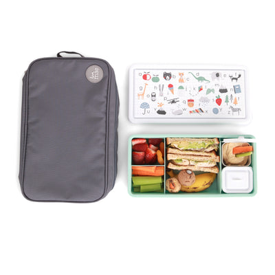 mae yde043 love mae best kids lunch box bundle backpack coolerbag insulated school bento style abc
