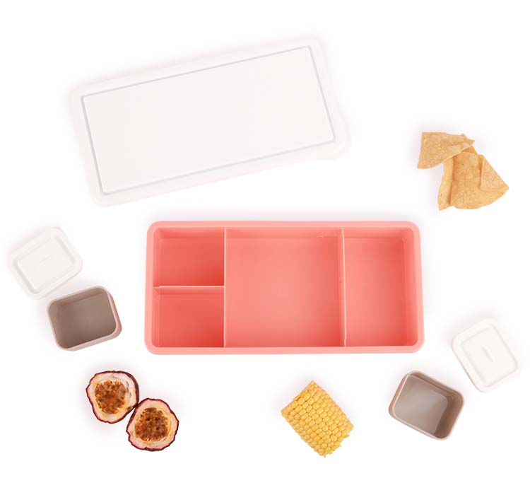 Lunch Bundle - Apricot In Bloom (White Lid)