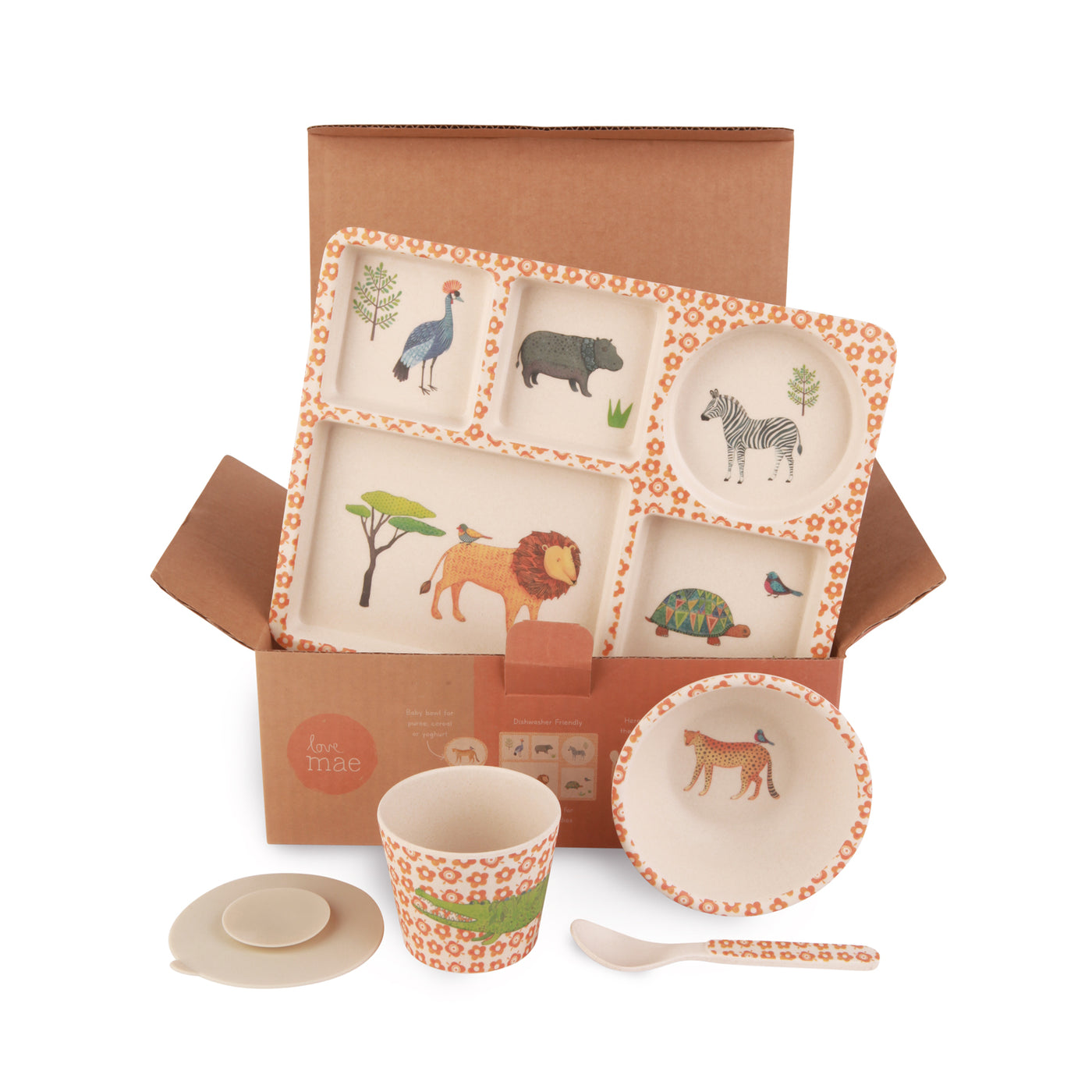 Divided Plate Set - On Safari