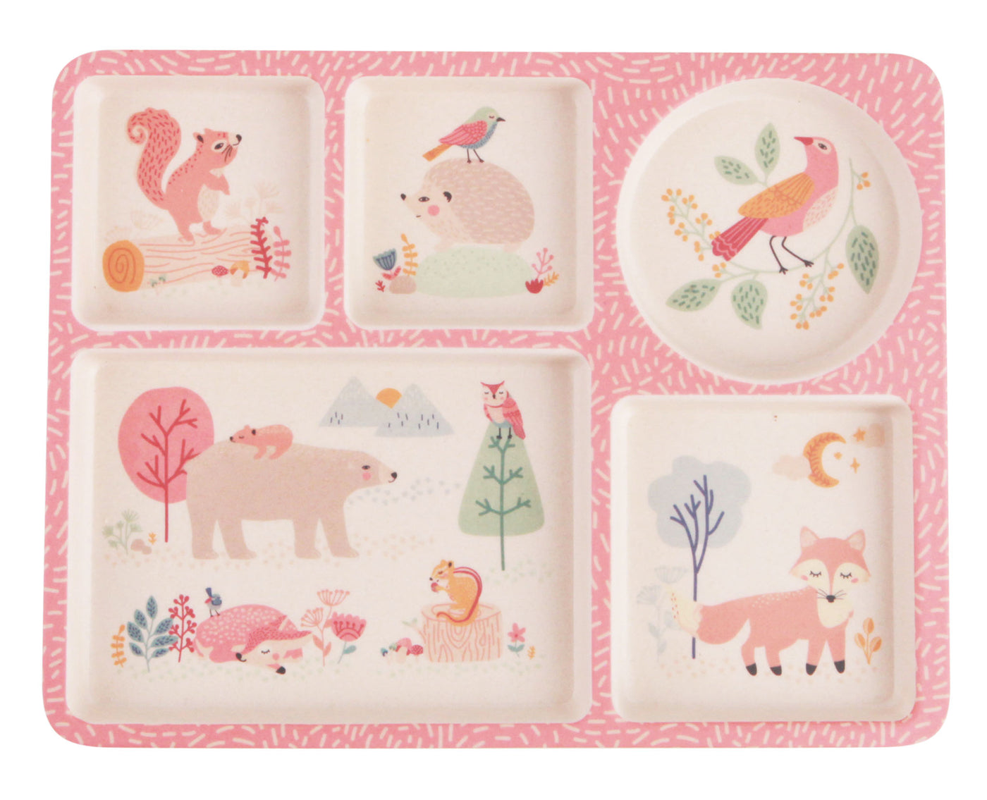 Divided Plate Set - Woodland Friends